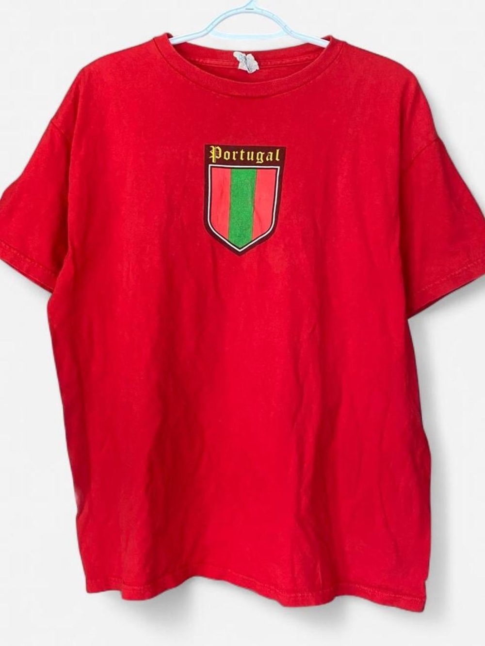 Vintage Delta Pro Weight 90s Y2K Futbol Portugal T-shirt 100% Cotton Skater
